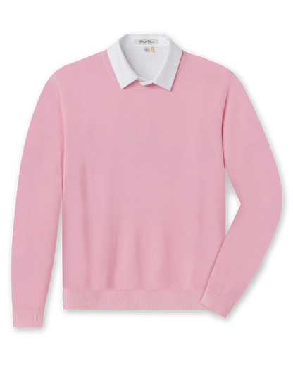 Straight Down Links Crewneck Sweater - Pink Lemonade