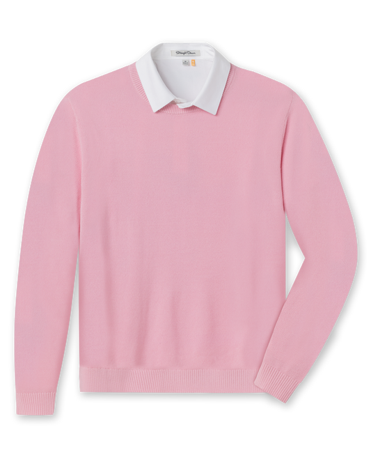 Straight Down Links Crewneck Sweater - Pink Lemonade