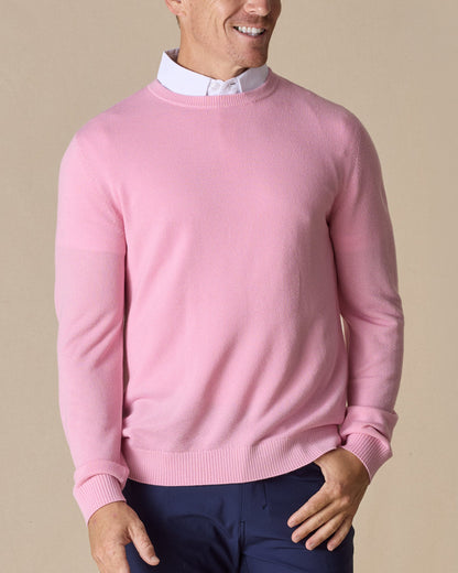 Straight Down Links Crewneck Sweater - Pink Lemonade