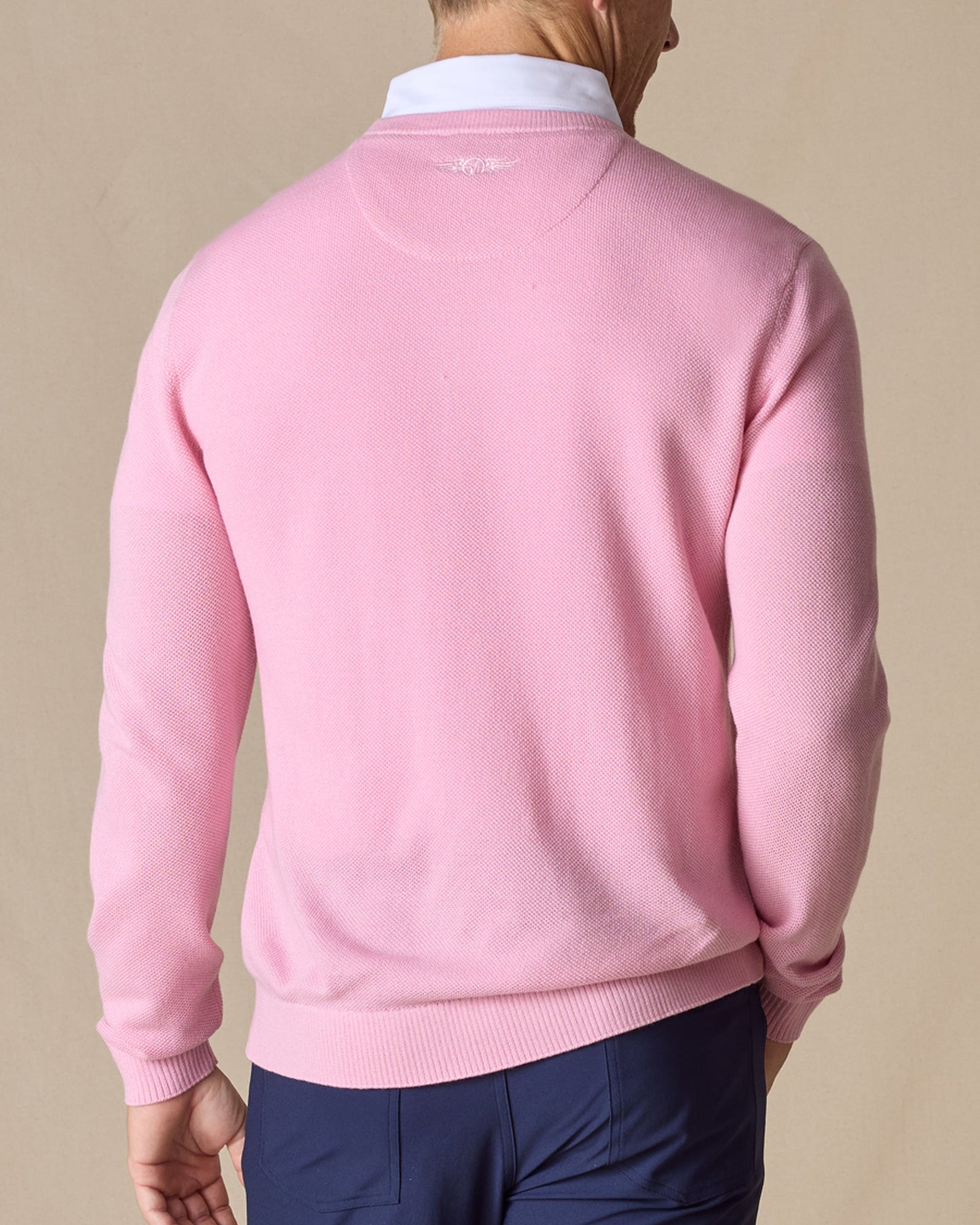 Straight Down Links Crewneck Sweater - Pink Lemonade