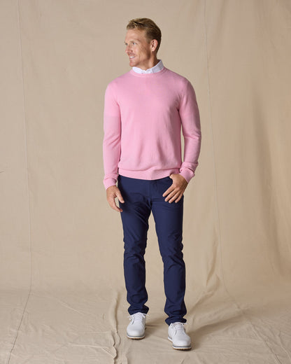 Straight Down Links Crewneck Sweater - Pink Lemonade