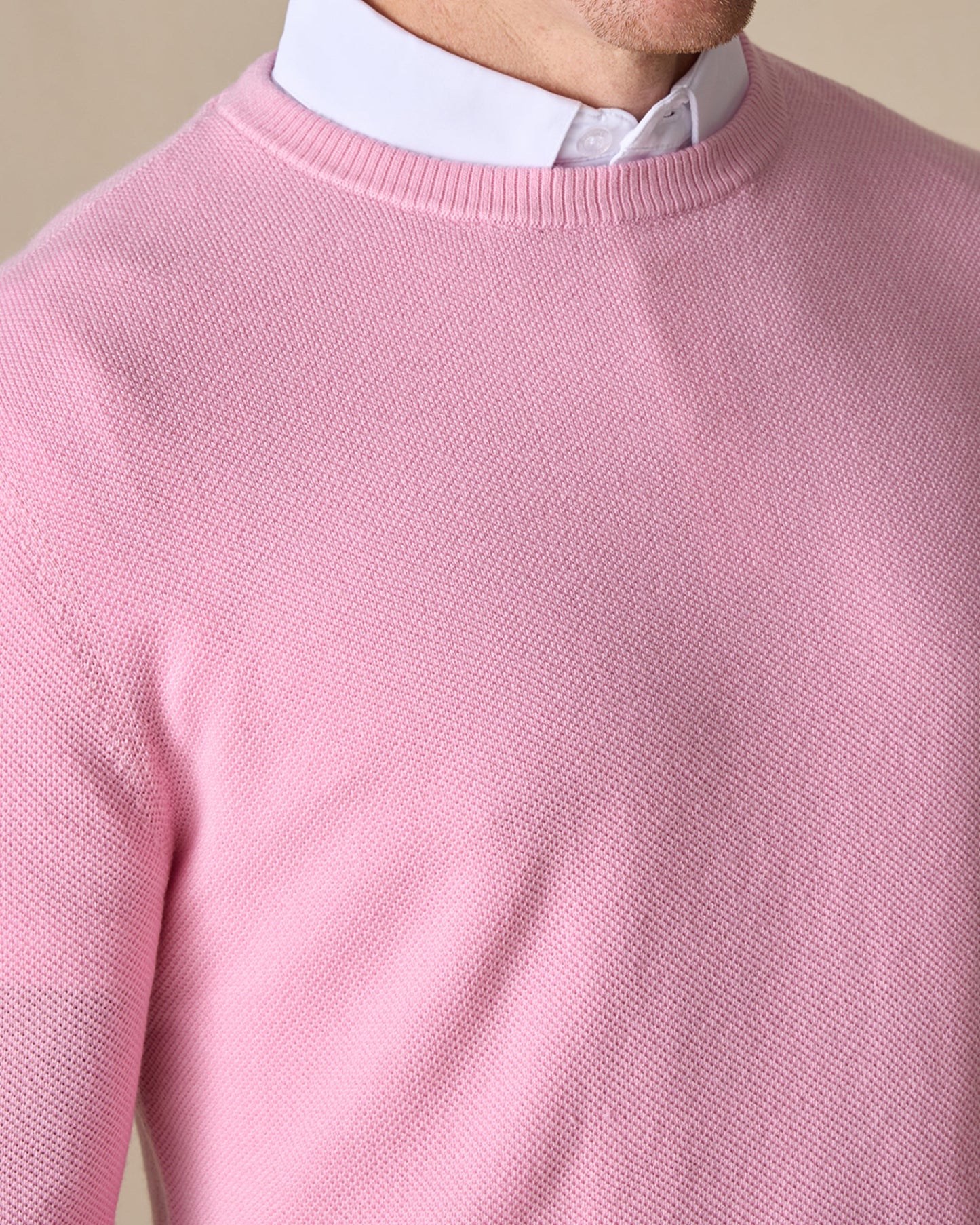 Straight Down Links Crewneck Sweater - Pink Lemonade