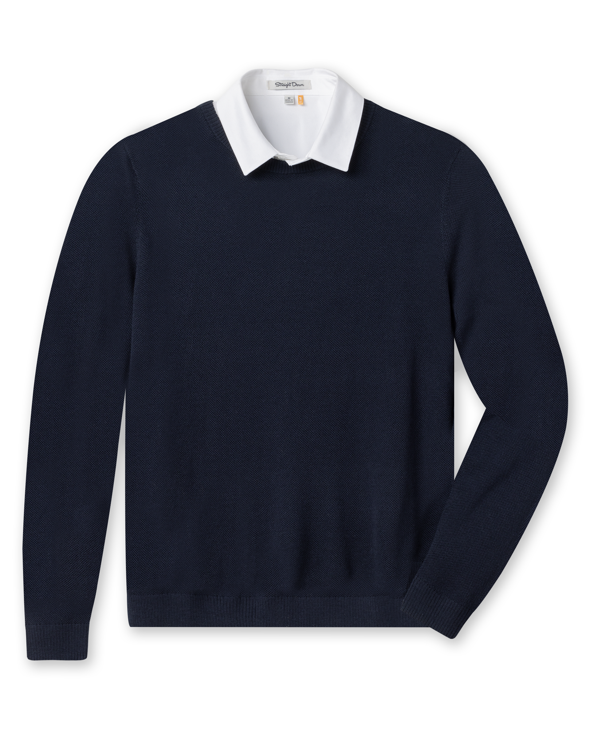 Straight Down Links Crewneck Sweater - New Indigo