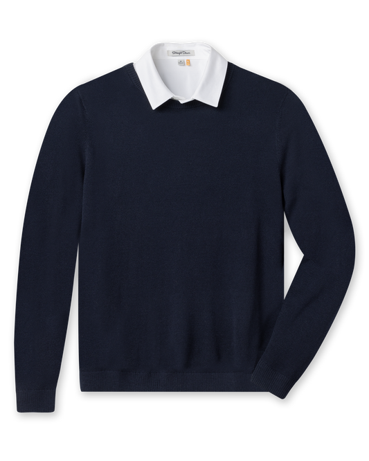 Straight Down Links Crewneck Sweater - New Indigo