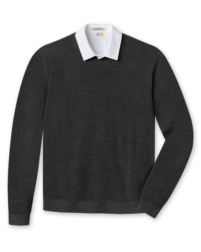 Straight Down Links Crewneck Sweater - Charcoal Heather
