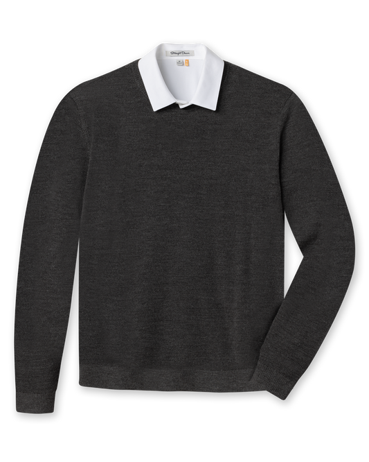 Straight Down Links Crewneck Sweater - Charcoal Heather