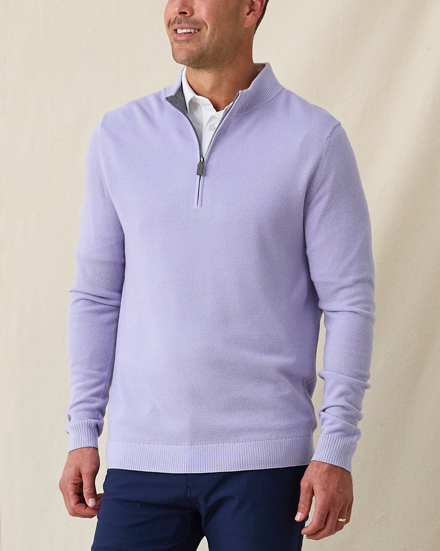 Straight Down St. Andrews Quarter Zip - Violet Heather