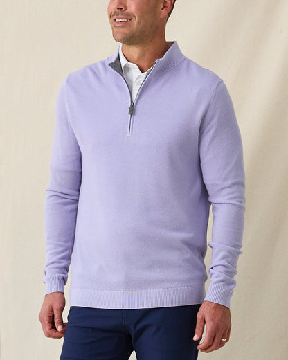 Straight Down St. Andrews Quarter Zip - Violet Heather