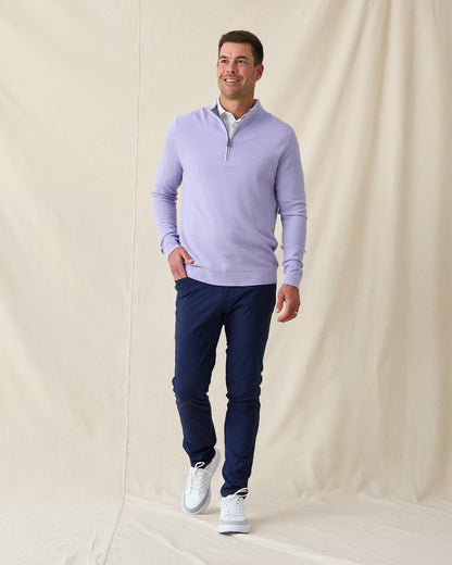 Straight Down St. Andrews Quarter Zip - Violet Heather