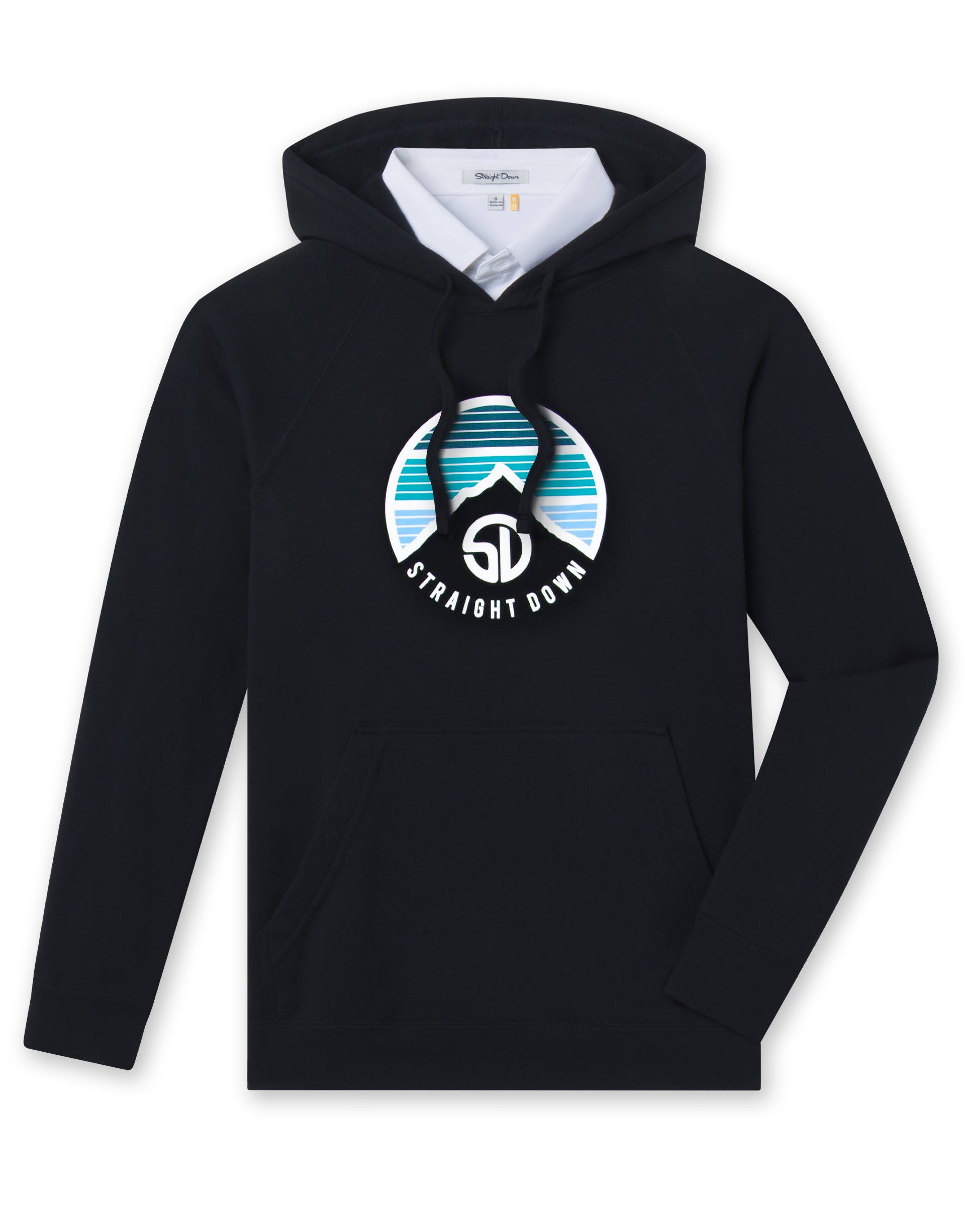 Straight Down Landscape Hoodie - Black