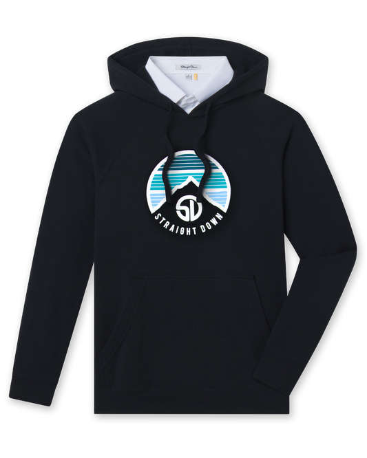 Straight Down Landscape Hoodie - Black