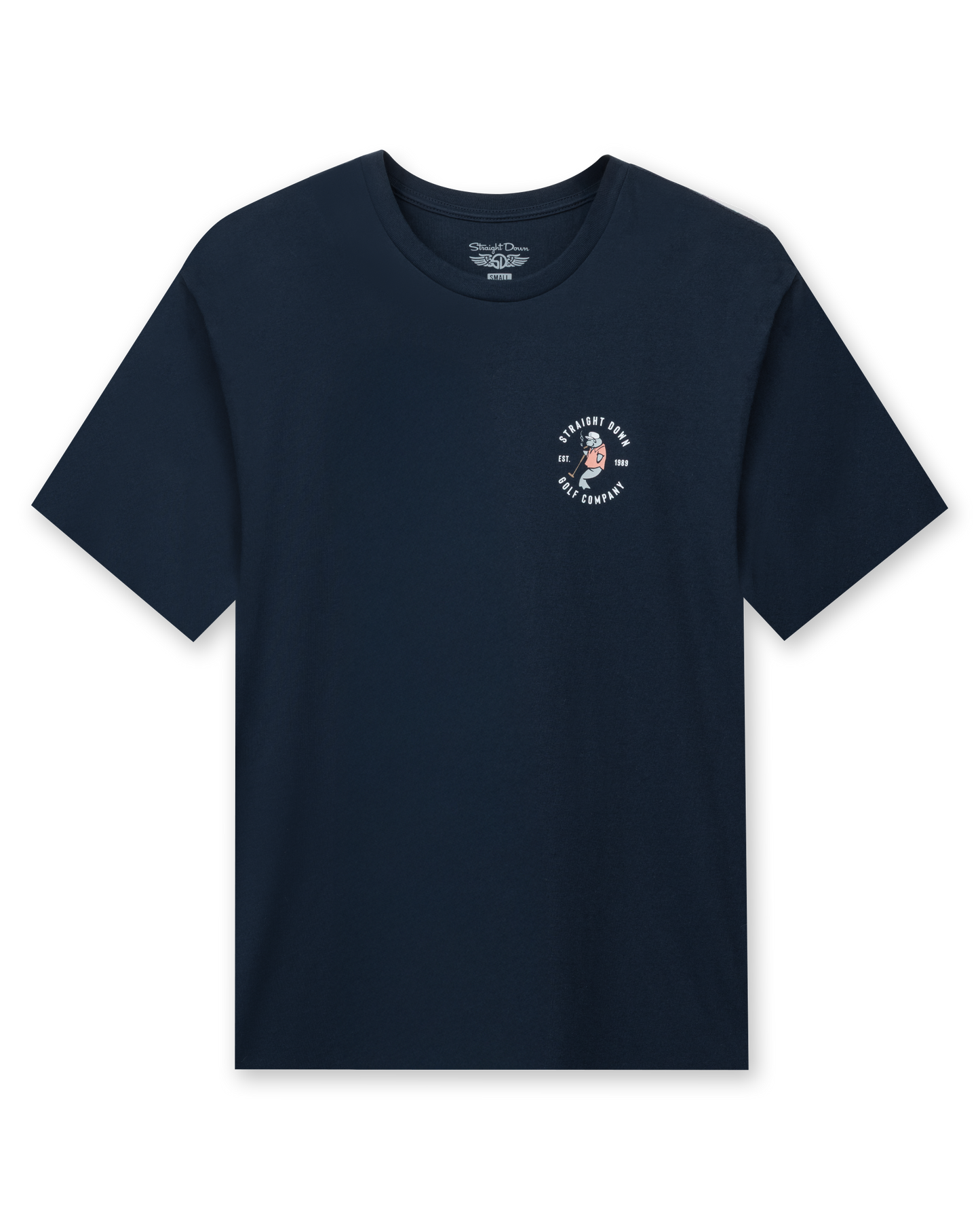 Straight Down Mana-Tee - Navy