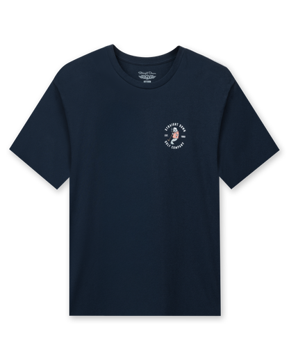 Straight Down Mana-Tee - Navy