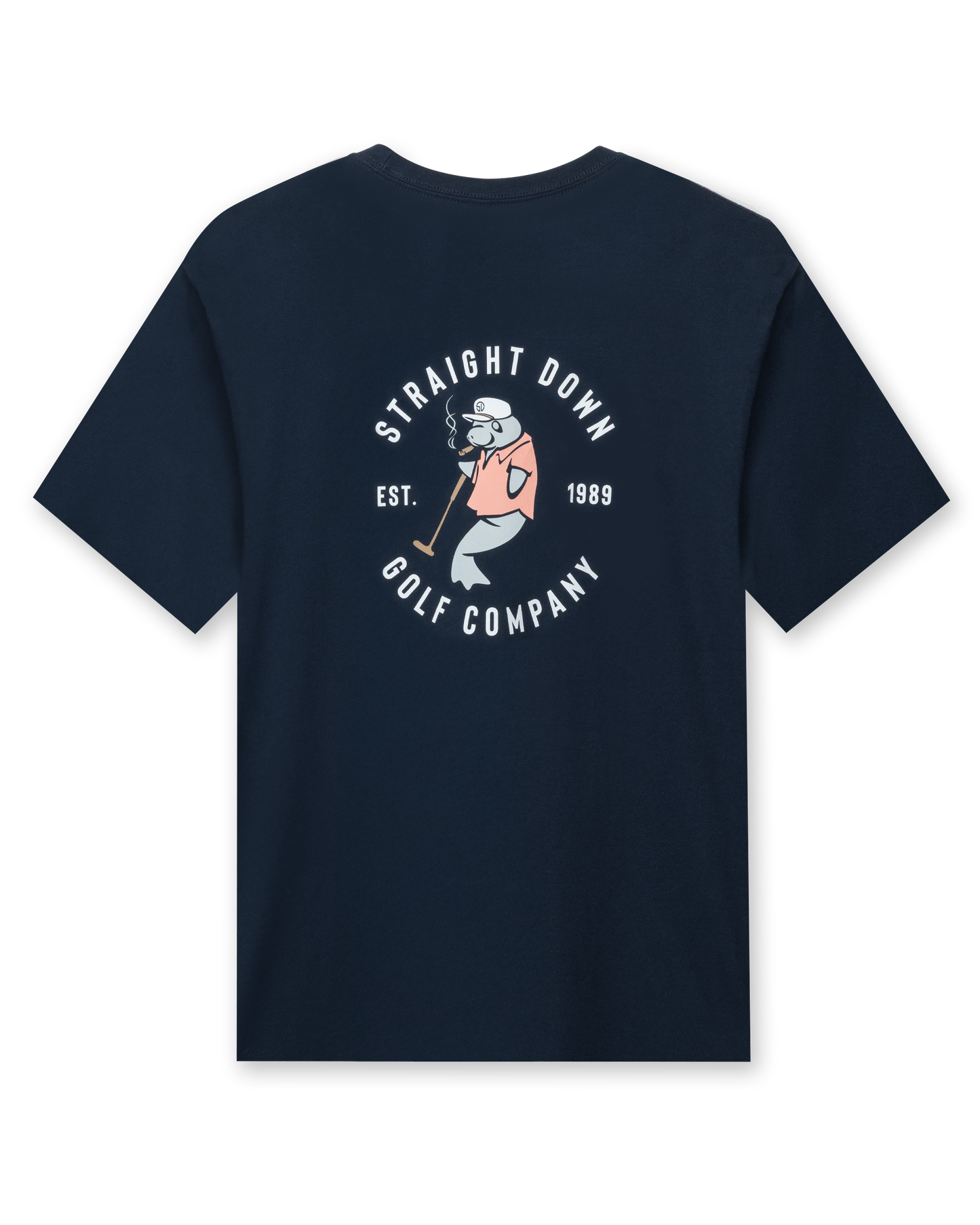 Straight Down Mana-Tee - Navy