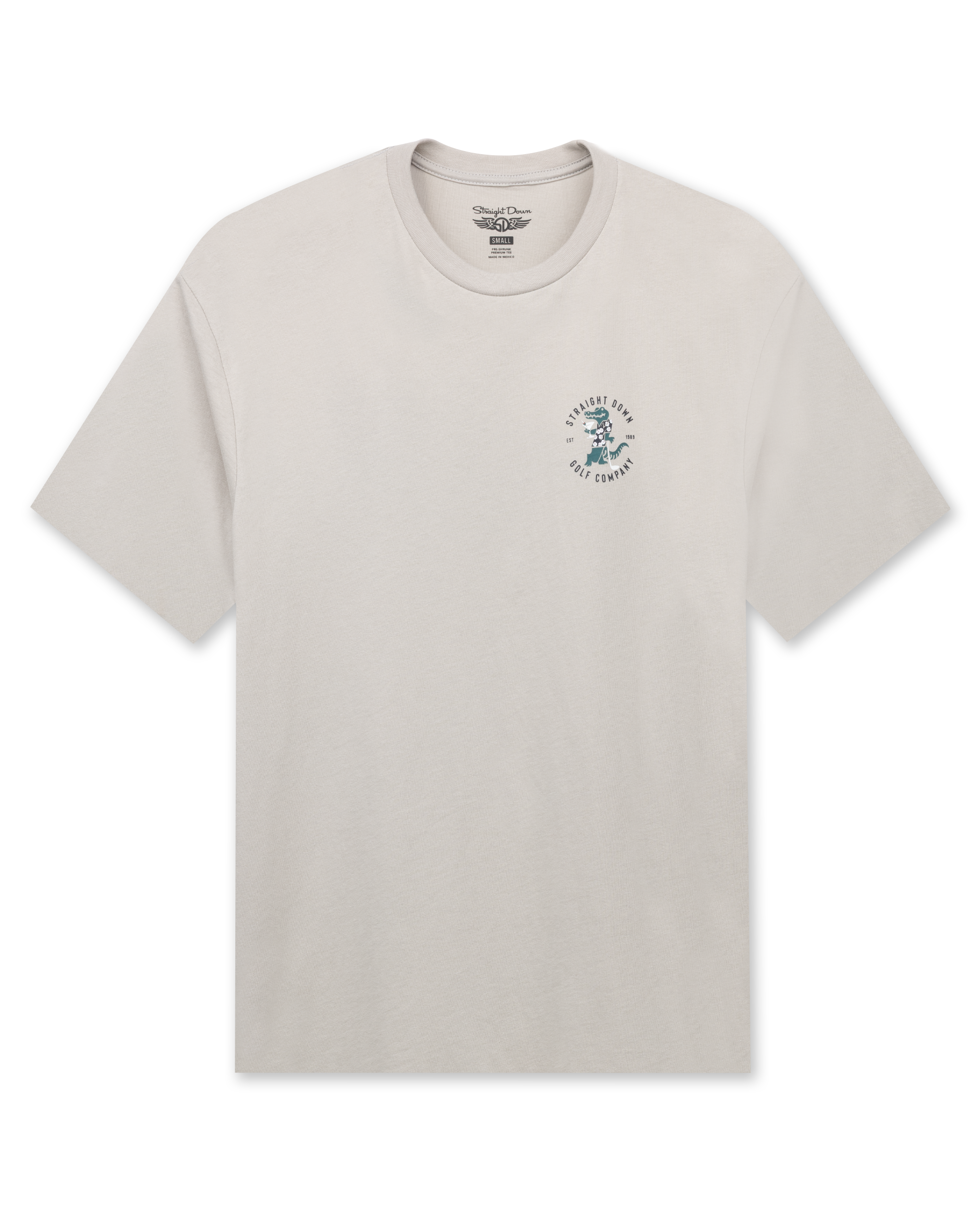 Straight Down Alligator Alley Tee - Light Grey
