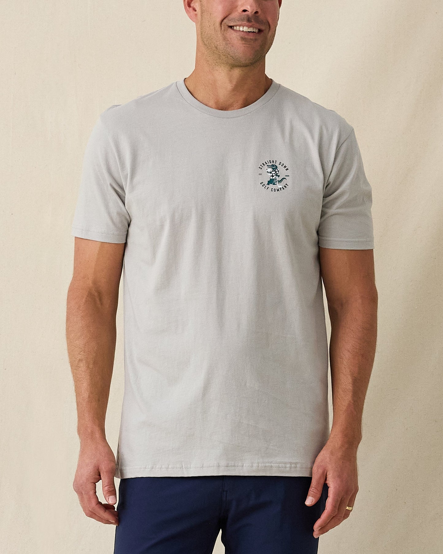 Straight Down Alligator Alley Tee - Light Grey