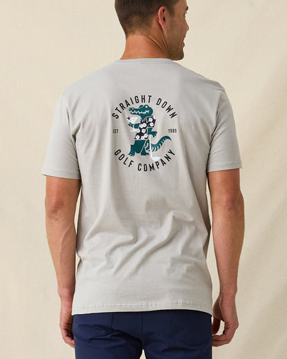 Straight Down Alligator Alley Tee - Light Grey