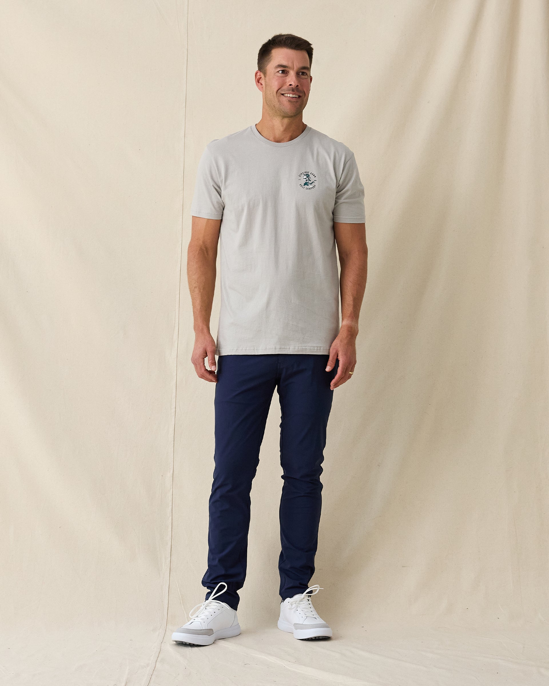 Straight Down Alligator Alley Tee - Light Grey