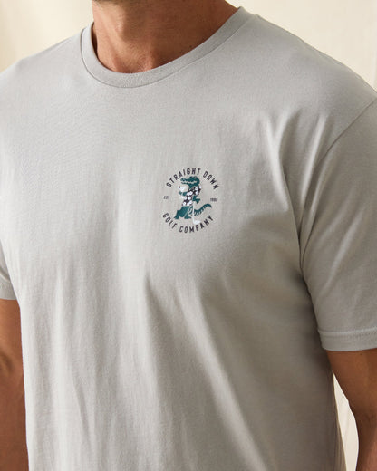 Straight Down Alligator Alley Tee - Light Grey