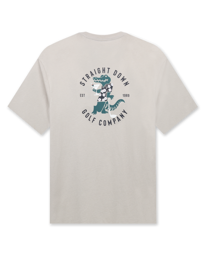 Straight Down Alligator Alley Tee - Light Grey