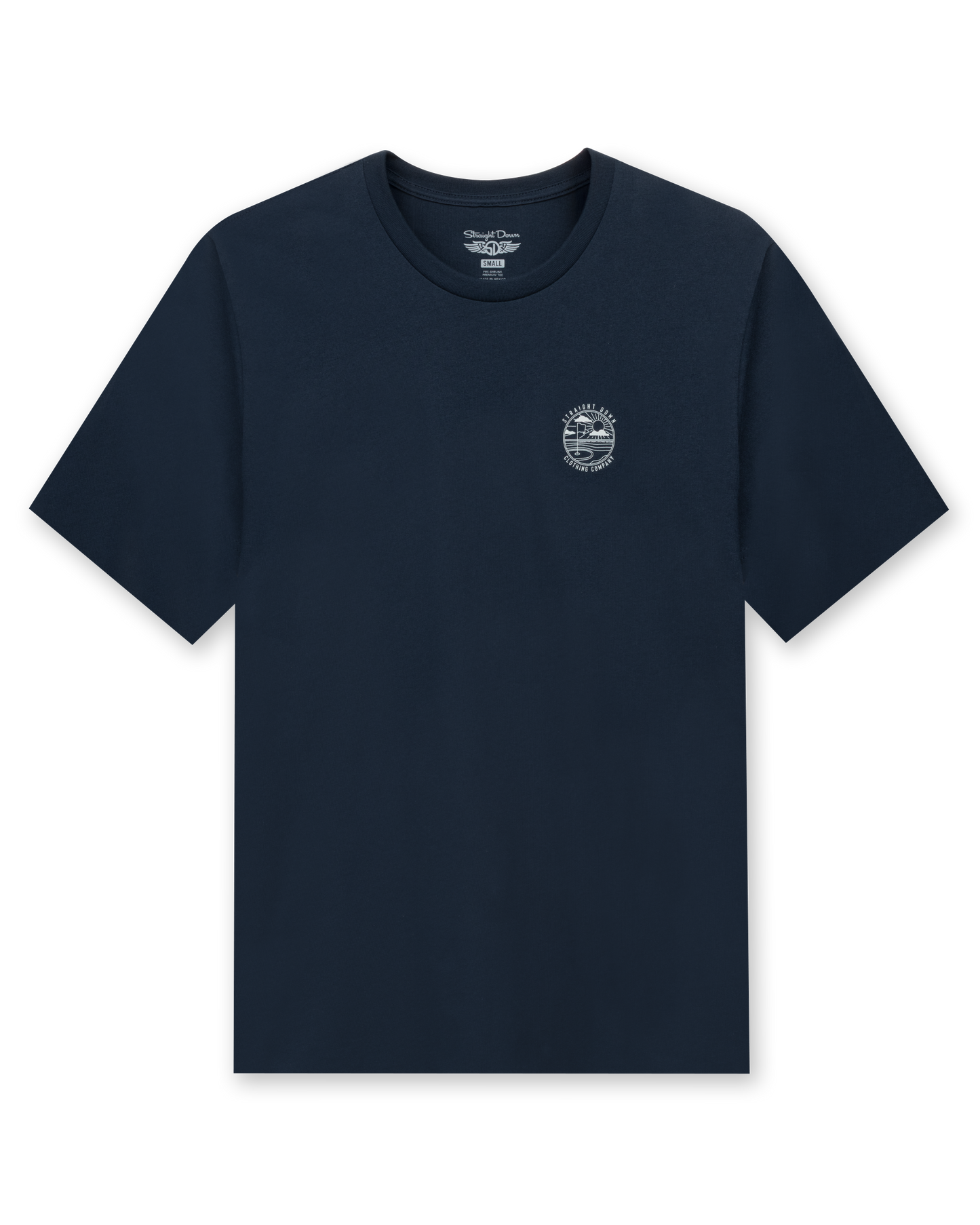 Straight Down Golf Vibes Tee - Navy