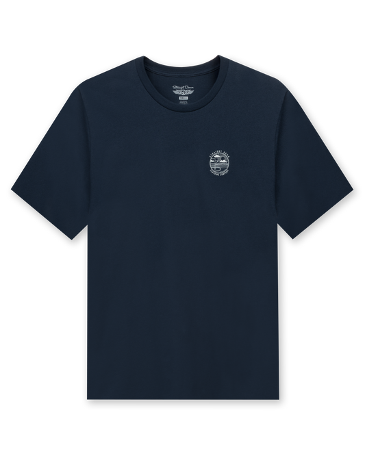 Straight Down Golf Vibes Tee - Navy