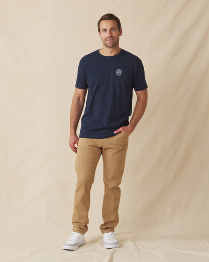 Straight Down Golf Vibes Tee - Navy