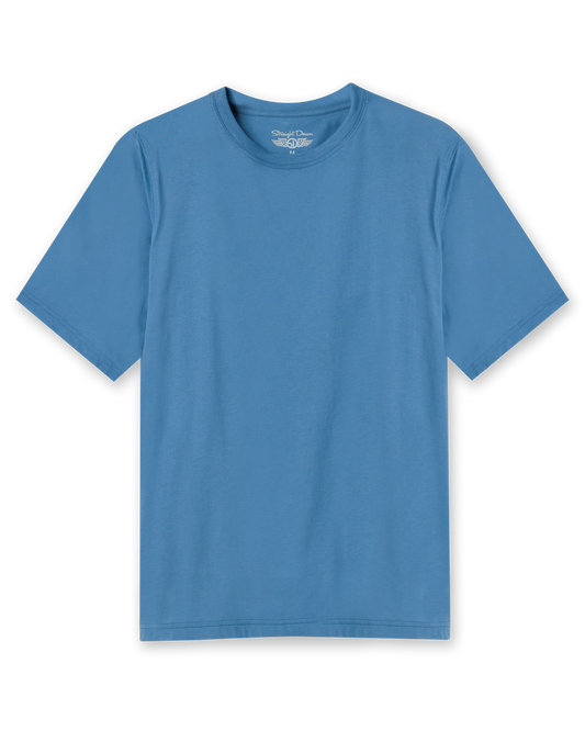 Straight Down Luxe Tee - Petrol