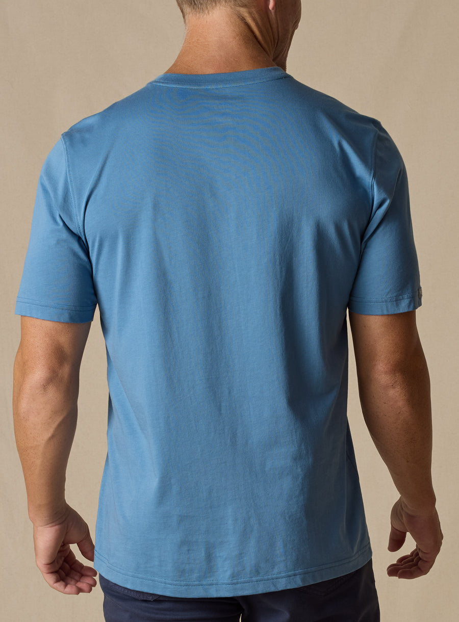 Straight Down Luxe Tee - Petrol