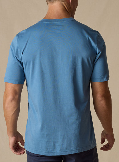 Straight Down Luxe Tee - Petrol