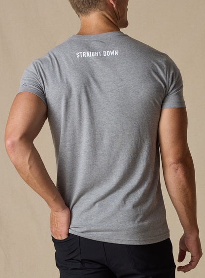 Straight Down USA Wings Tee - Heather