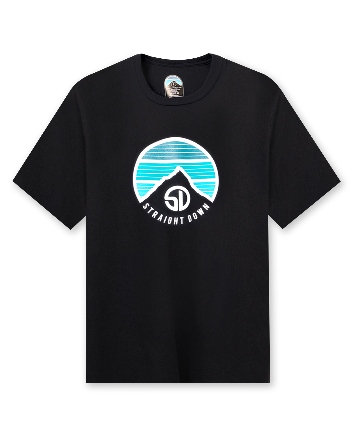 Straight Down Landscape Tee - Black