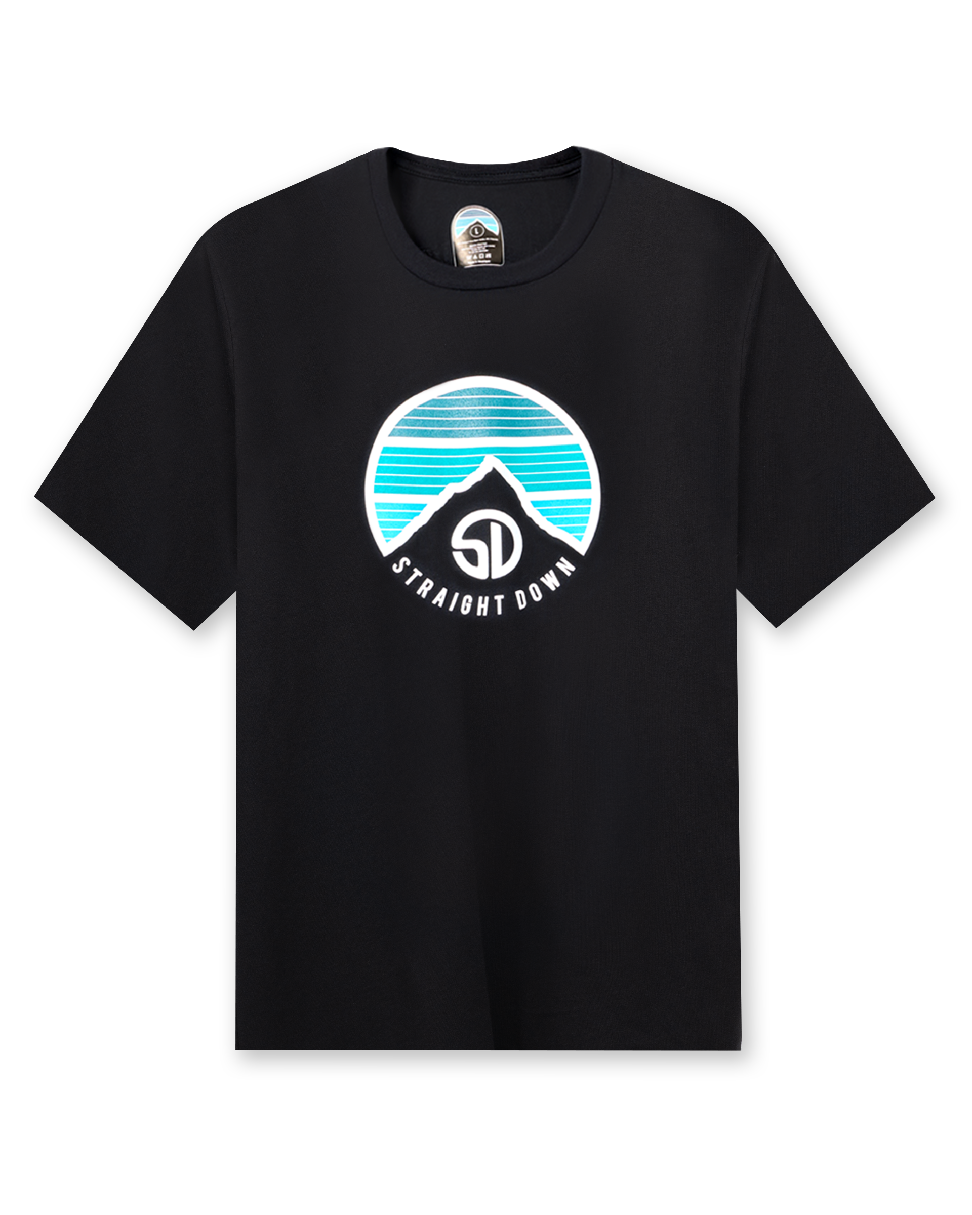 Straight Down Landscape Tee - Black