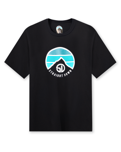 Straight Down Landscape Tee - Black