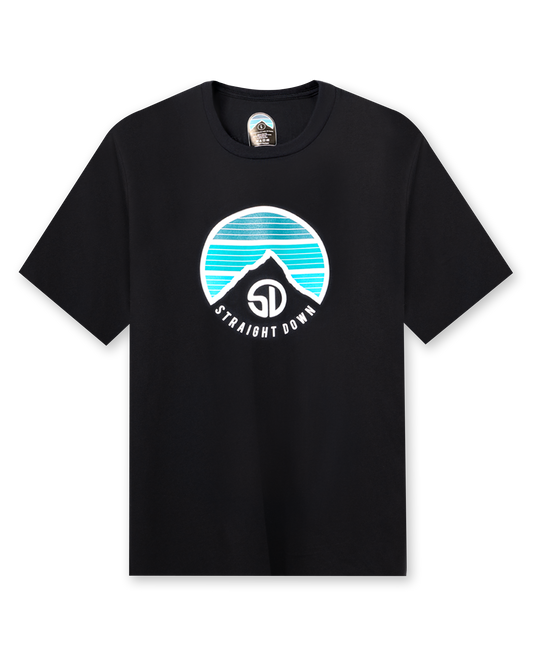 Straight Down Landscape Tee - Black