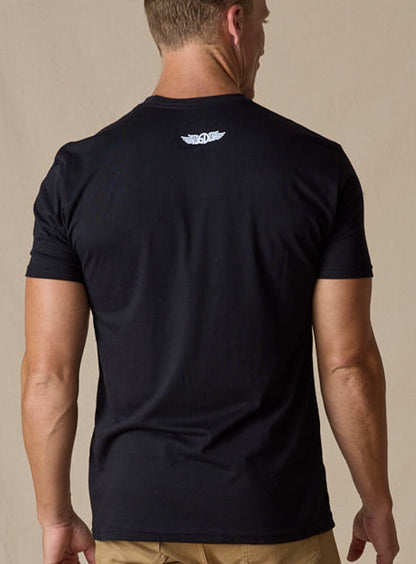 Straight Down Landscape Tee - Black