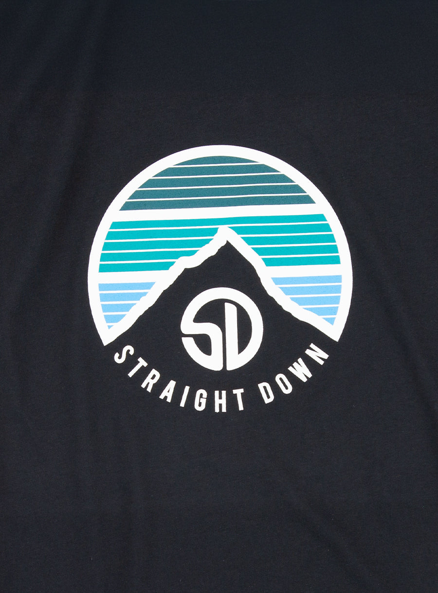 Straight Down Landscape Tee - Black