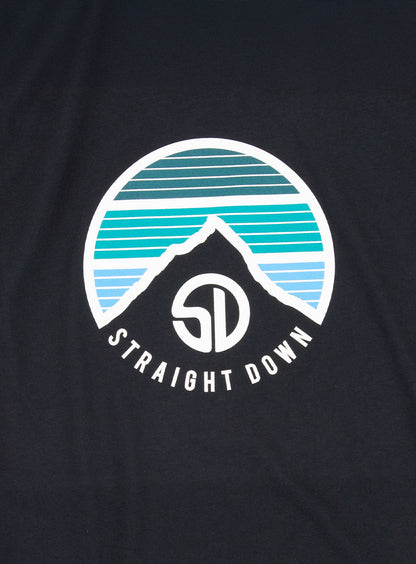 Straight Down Landscape Tee - Black