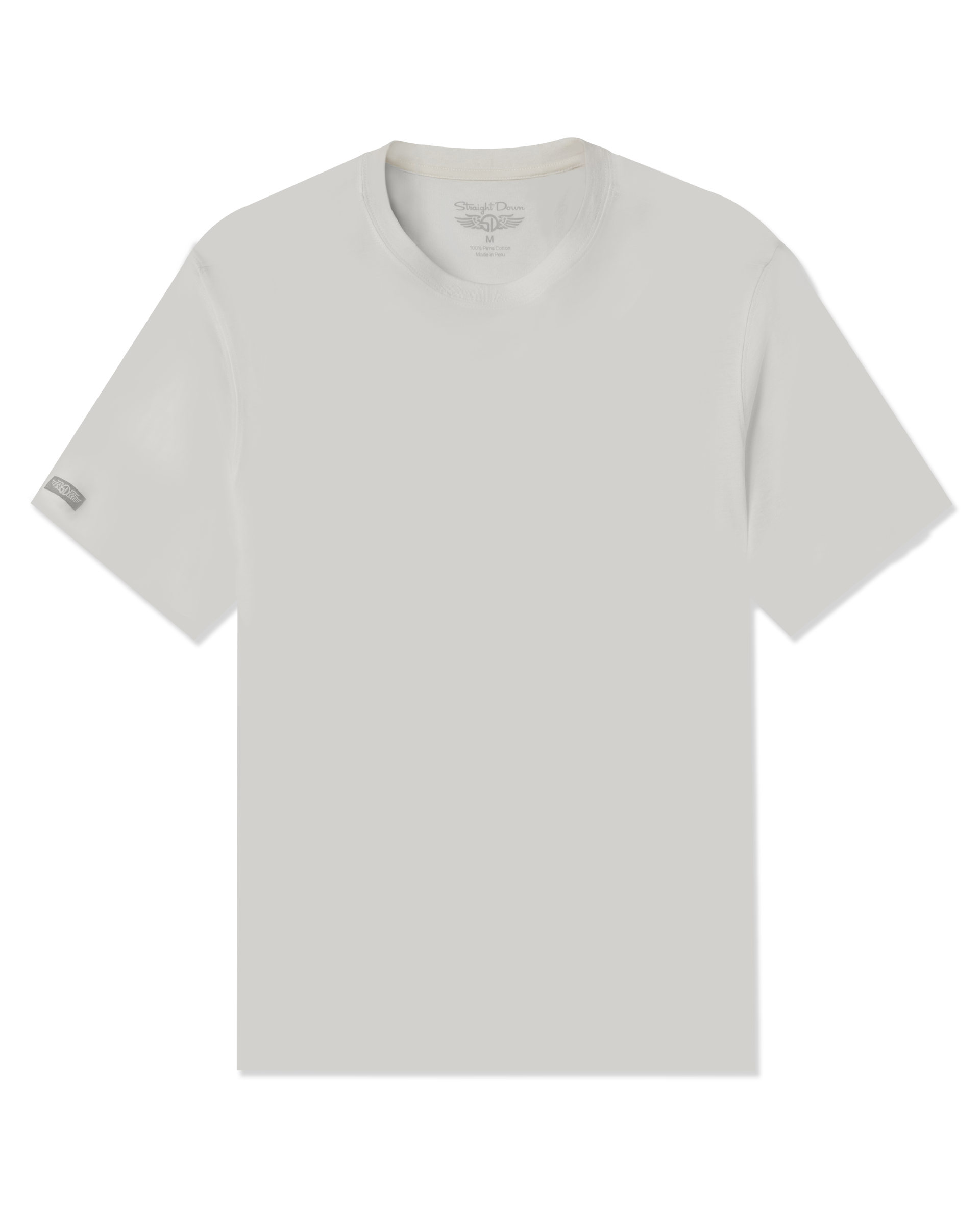 Straight Down Luxe Tee - Cream
