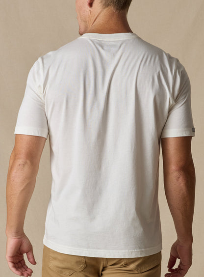 Straight Down Luxe Tee - Cream