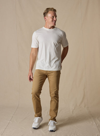 Straight Down Luxe Tee - Cream