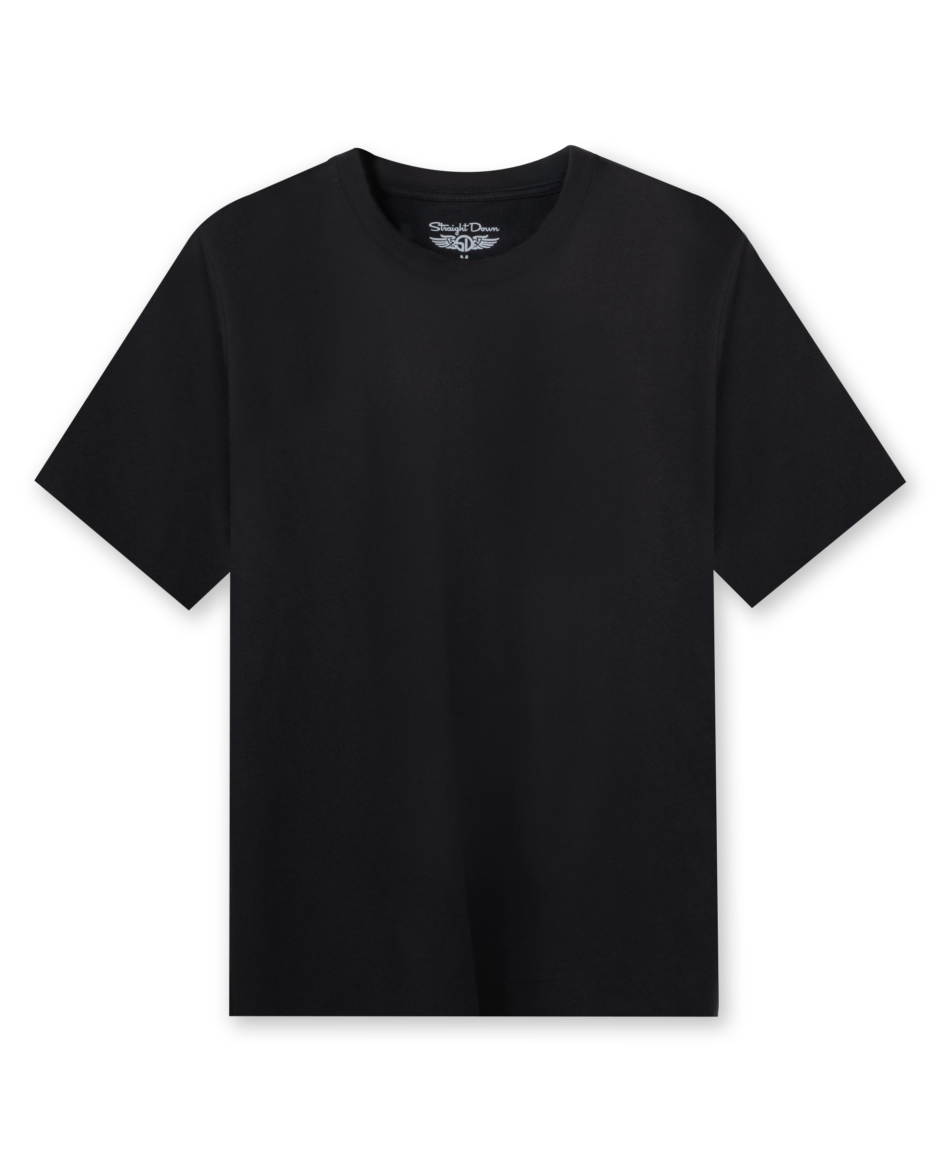 Straight Down Luxe Tee - Black