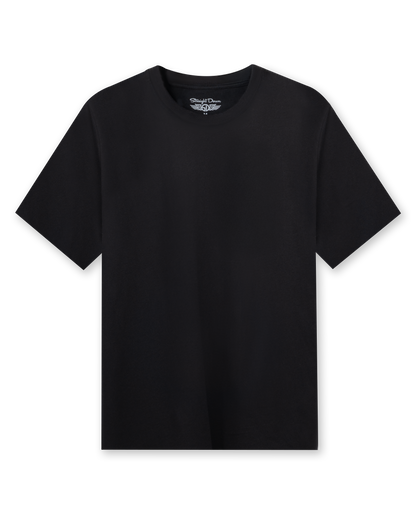 Straight Down Luxe Tee - Black
