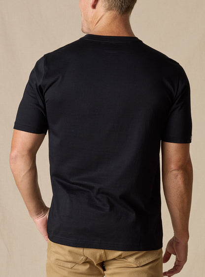 Straight Down Luxe Tee - Black