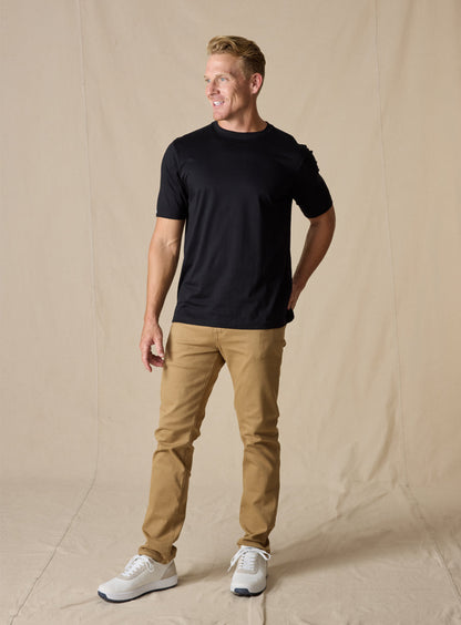 Straight Down Luxe Tee - Black