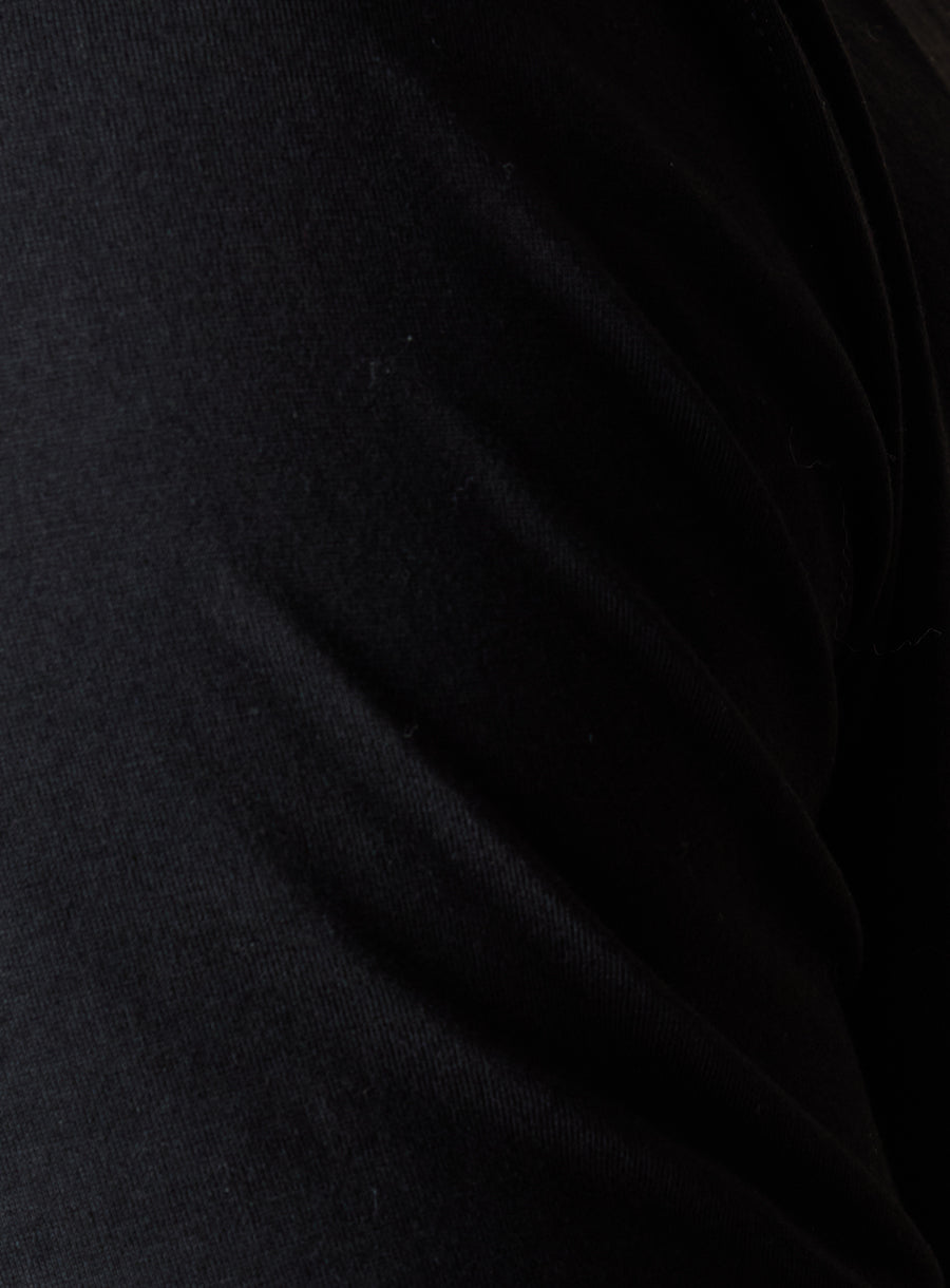 Straight Down Luxe Tee - Black