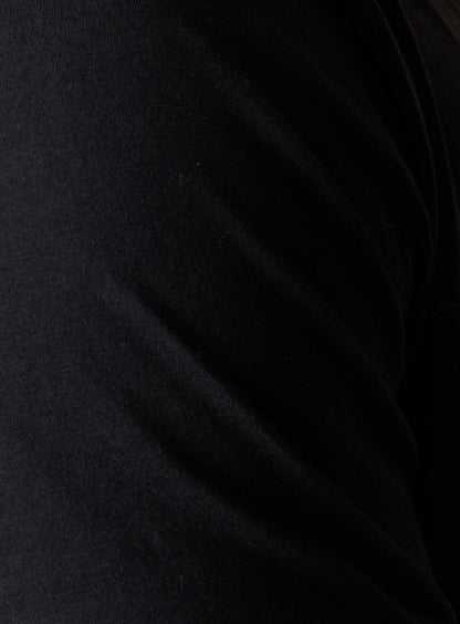 Straight Down Luxe Tee - Black