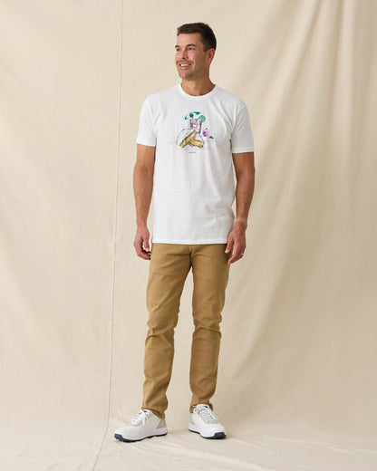 Straight Down Munch Tee - White