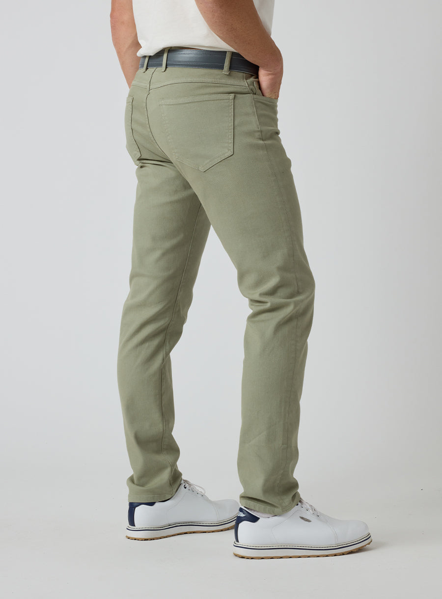 Straight Down Henderson 5 Pocket Pant - Moss