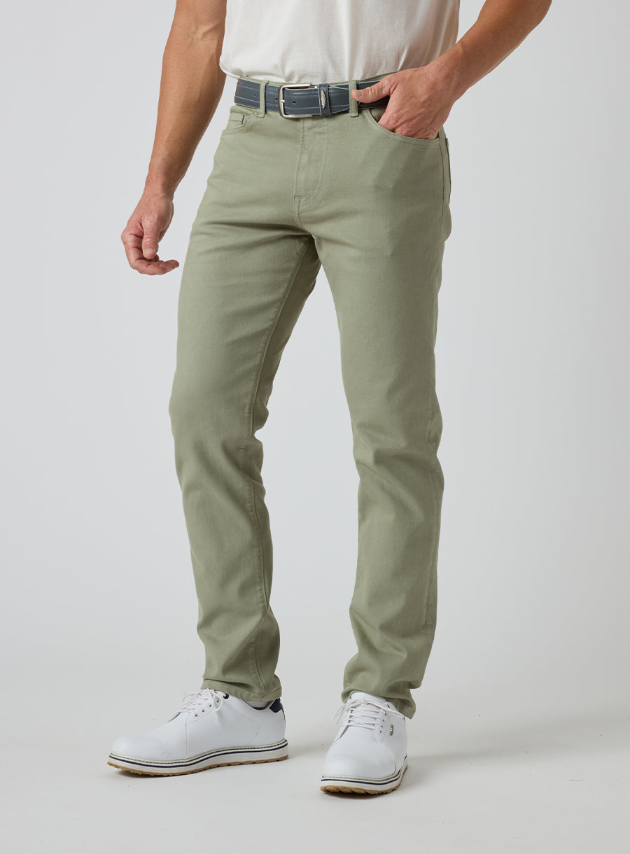 Straight Down Henderson 5 Pocket Pant - Moss